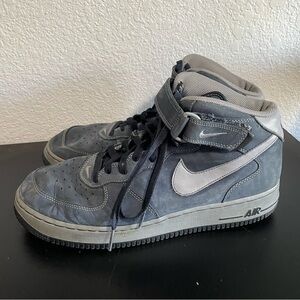 Nike Air High-Top Sneakers - Gray and Black